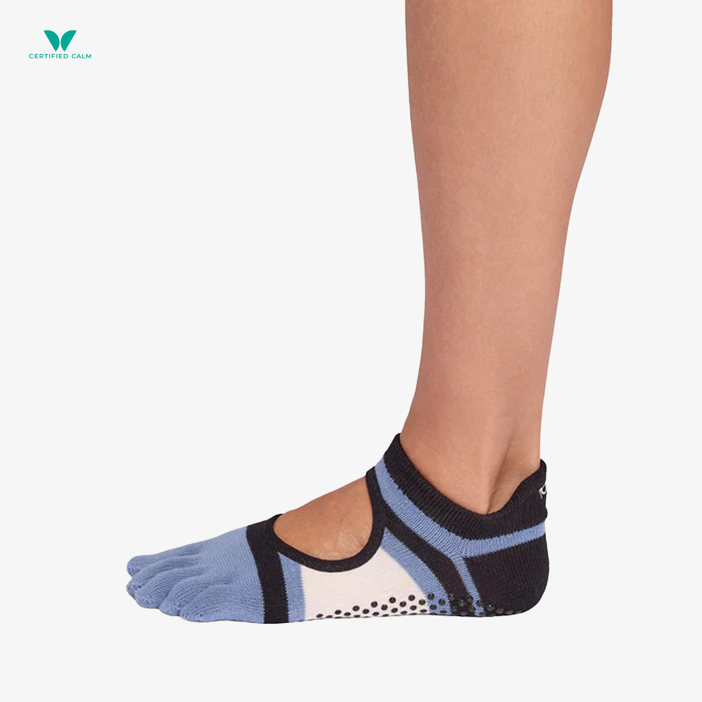 ToeSox Grip Socks Full Toe Bellarina