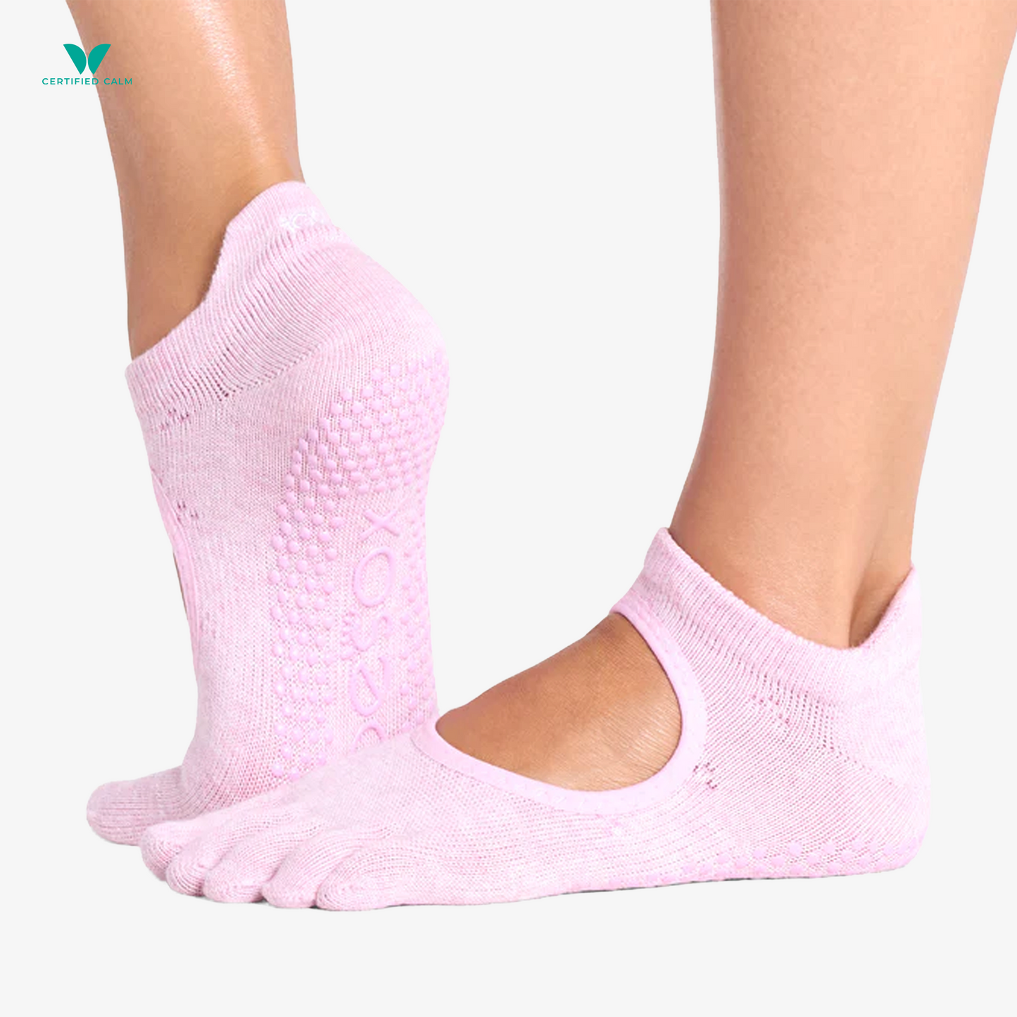 ToeSox Grip Socks Full Toe Bellarina