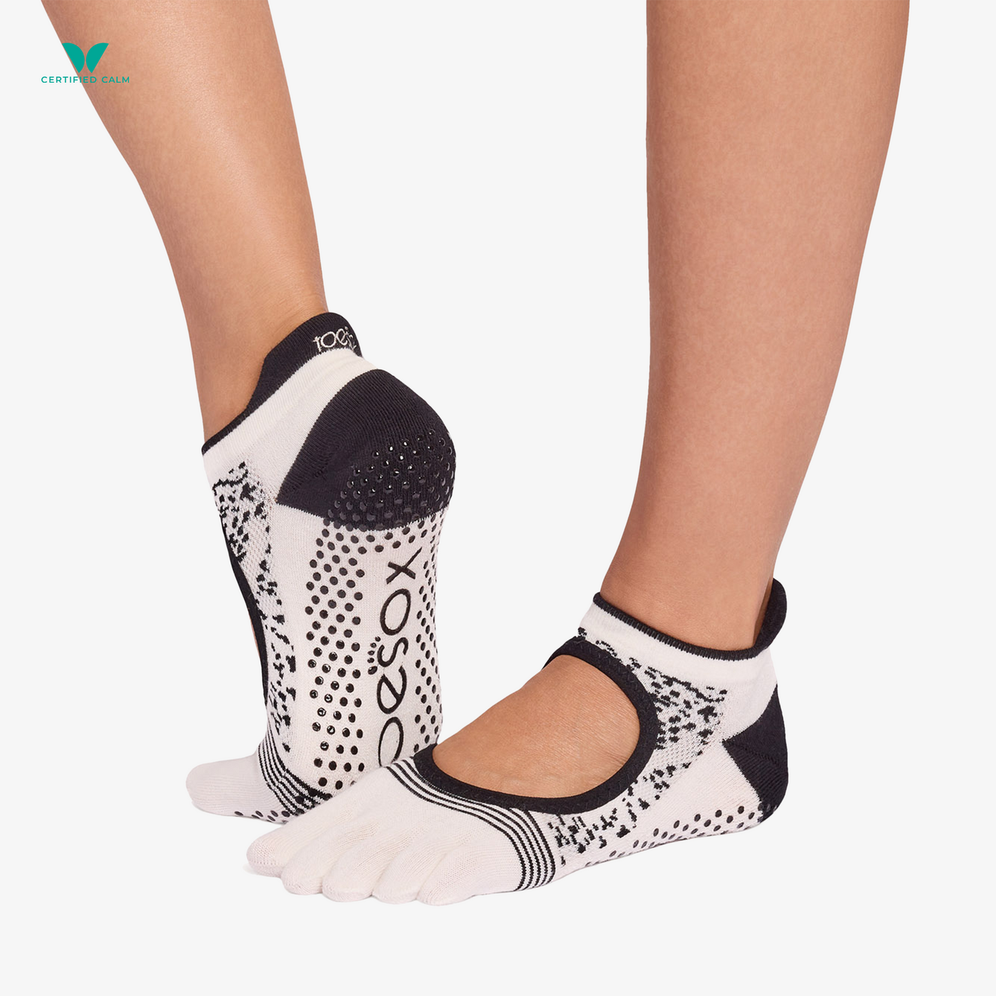 ToeSox Grip Socks Full Toe Bellarina