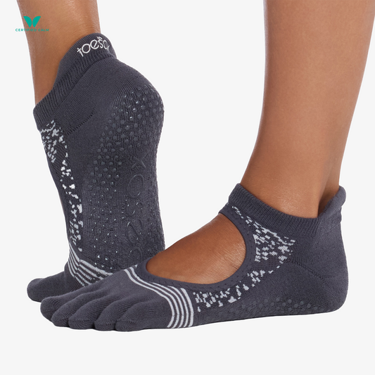 ToeSox Grip Socks Full Toe Bellarina Tec