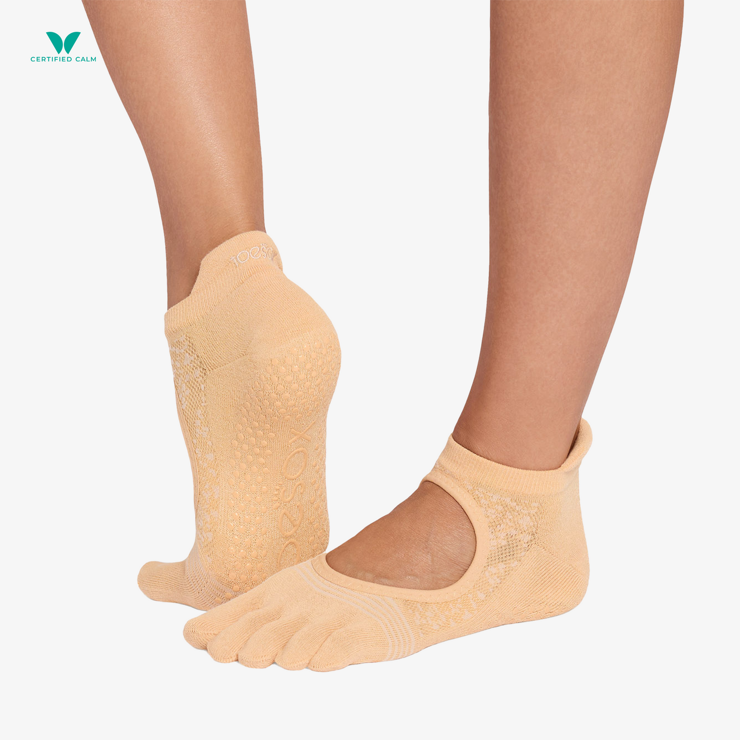 ToeSox Grip Socks Full Toe Bellarina