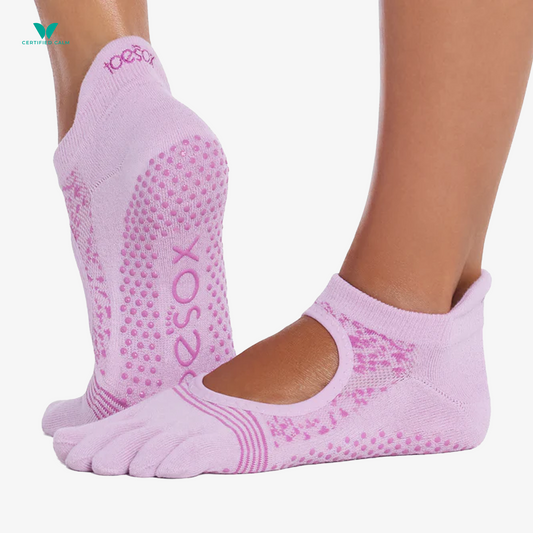 ToeSox Grip Socks Full Toe Bellarina Tec