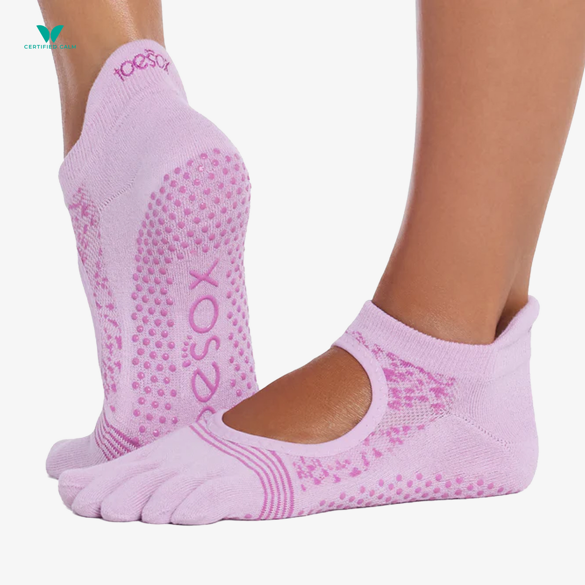 ToeSox Grip Socks Full Toe Bellarina Tec