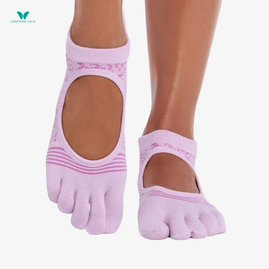 ToeSox Grip Socks Full Toe Bellarina Tec