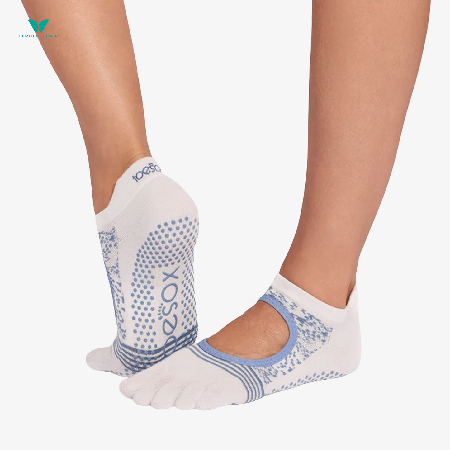 ToeSox Grip Socks Full Toe Bellarina