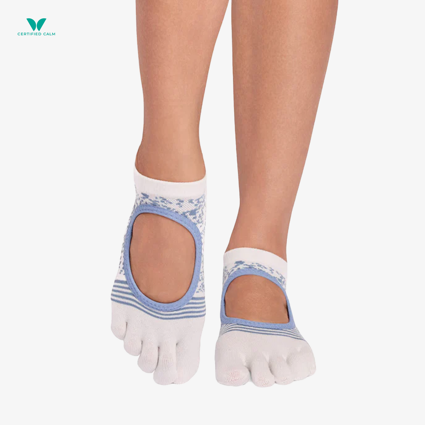 ToeSox Grip Socks Full Toe Bellarina