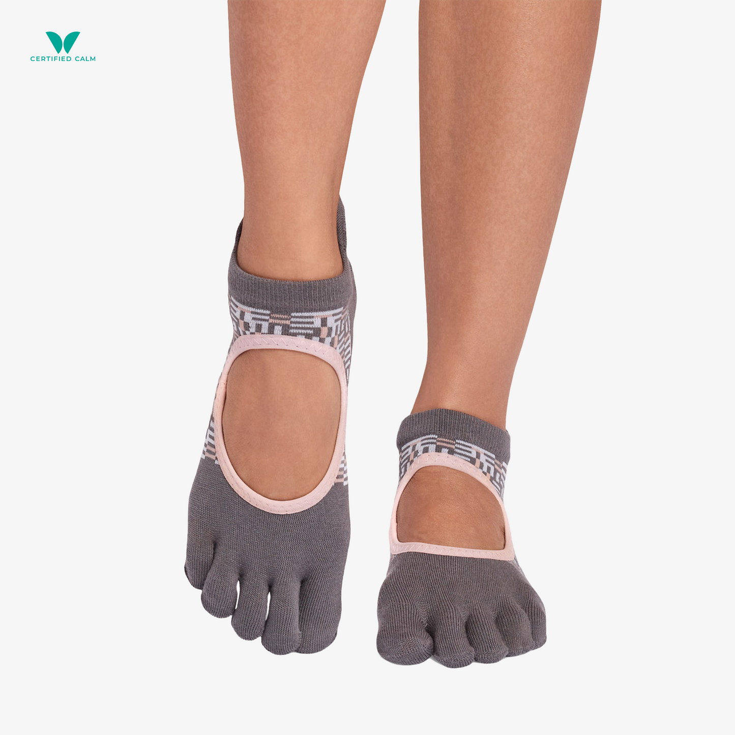 ToeSox Grip Socks Full Toe Bellarina