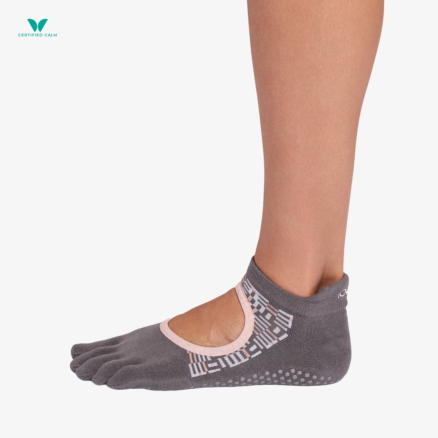 ToeSox Grip Socks Full Toe Bellarina