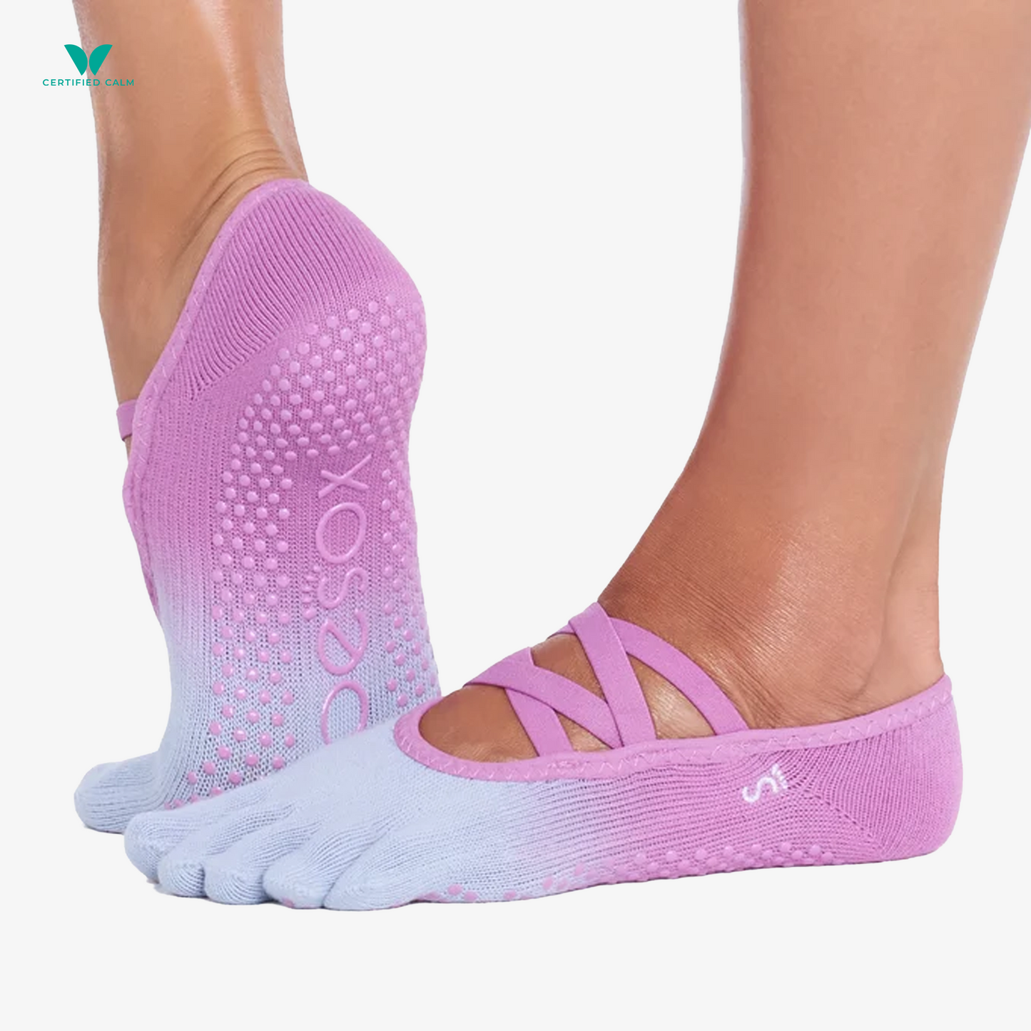 ToeSox Grip Socks Full Toe Elle