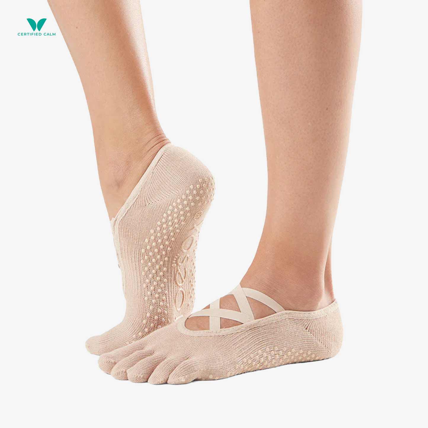 ToeSox Grip Socks Full Toe Elle