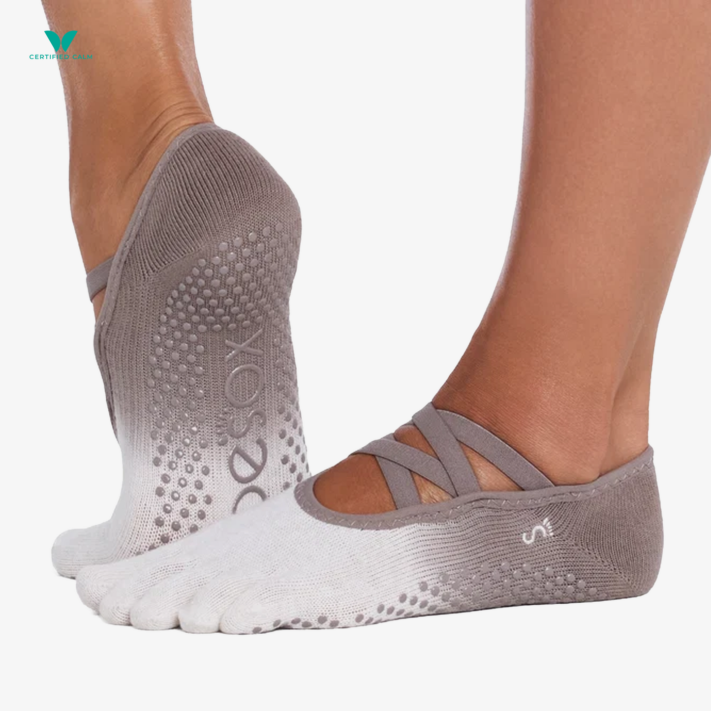ToeSox Grip Socks Full Toe Elle