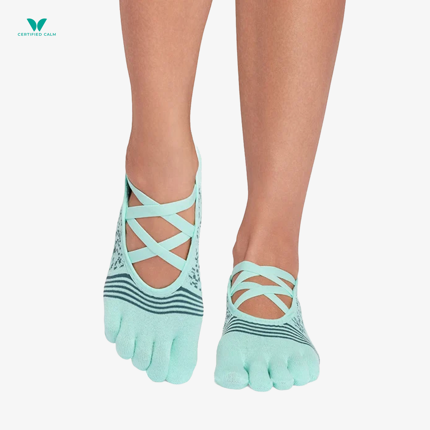 ToeSox Grip Socks Full Toe Elle Tec