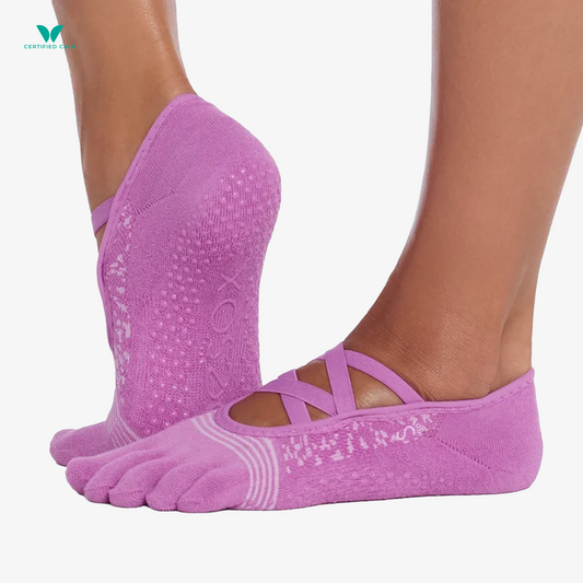 ToeSox Grip Socks Full Toe Elle Tec