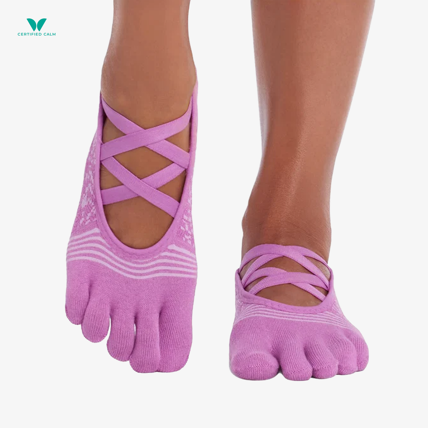 ToeSox Grip Socks Full Toe Elle Tec