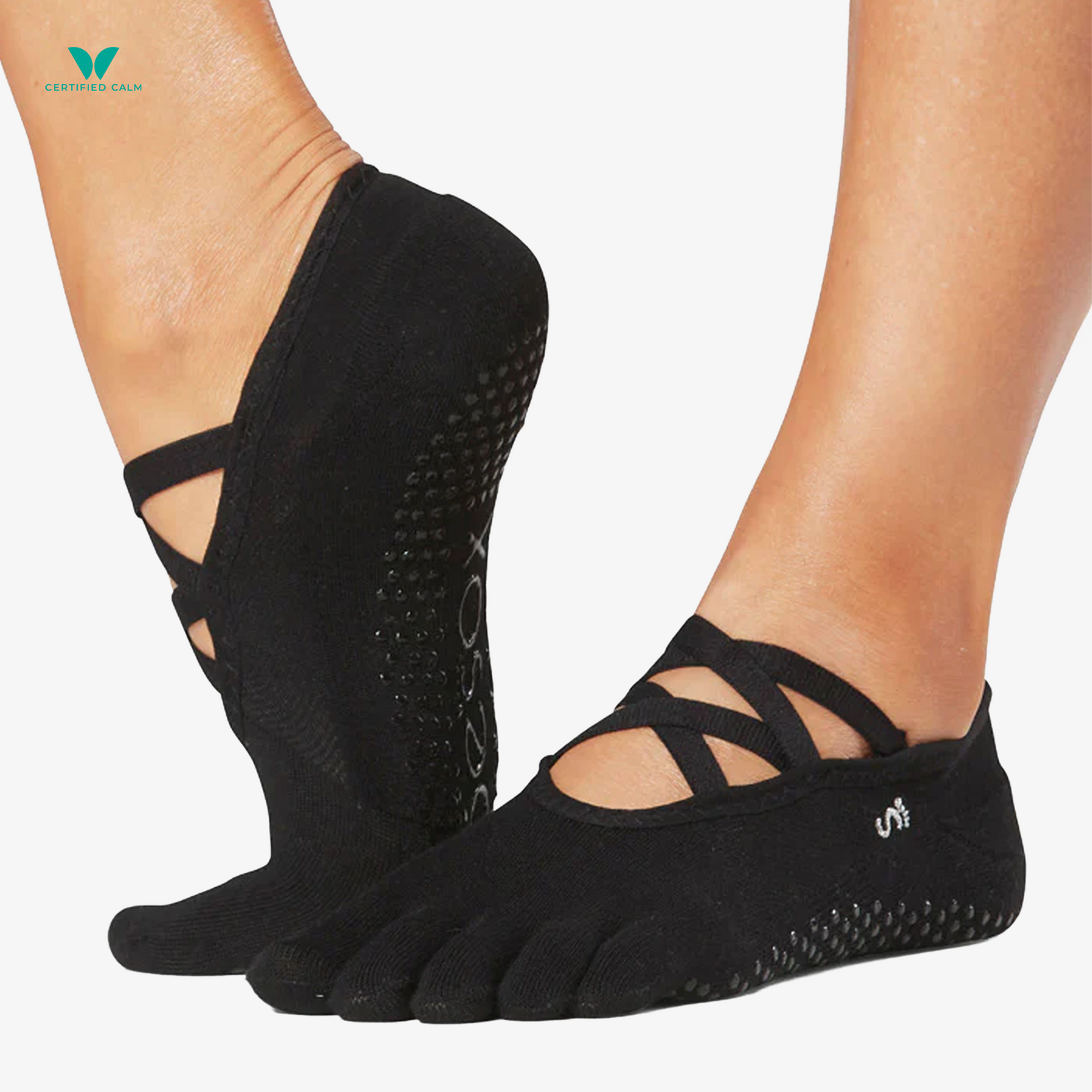 ToeSox Grip Socks Full Toe Elle Tec