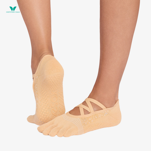 ToeSox Grip Socks Full Toe Elle Tec