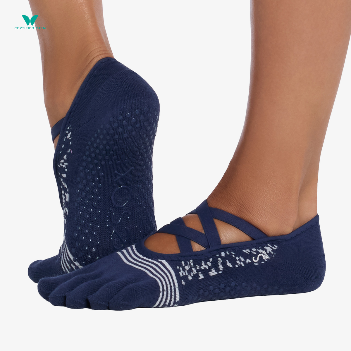 ToeSox Grip Socks Full Toe Elle Tec