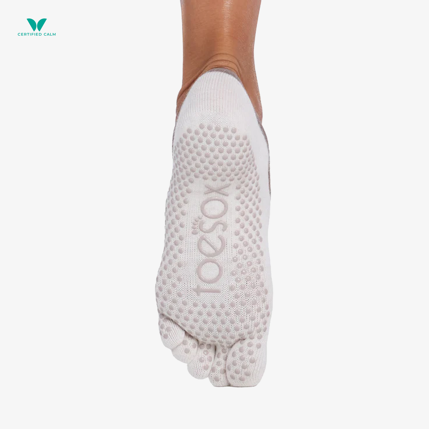 ToeSox Grip Socks Full Toe Ivy