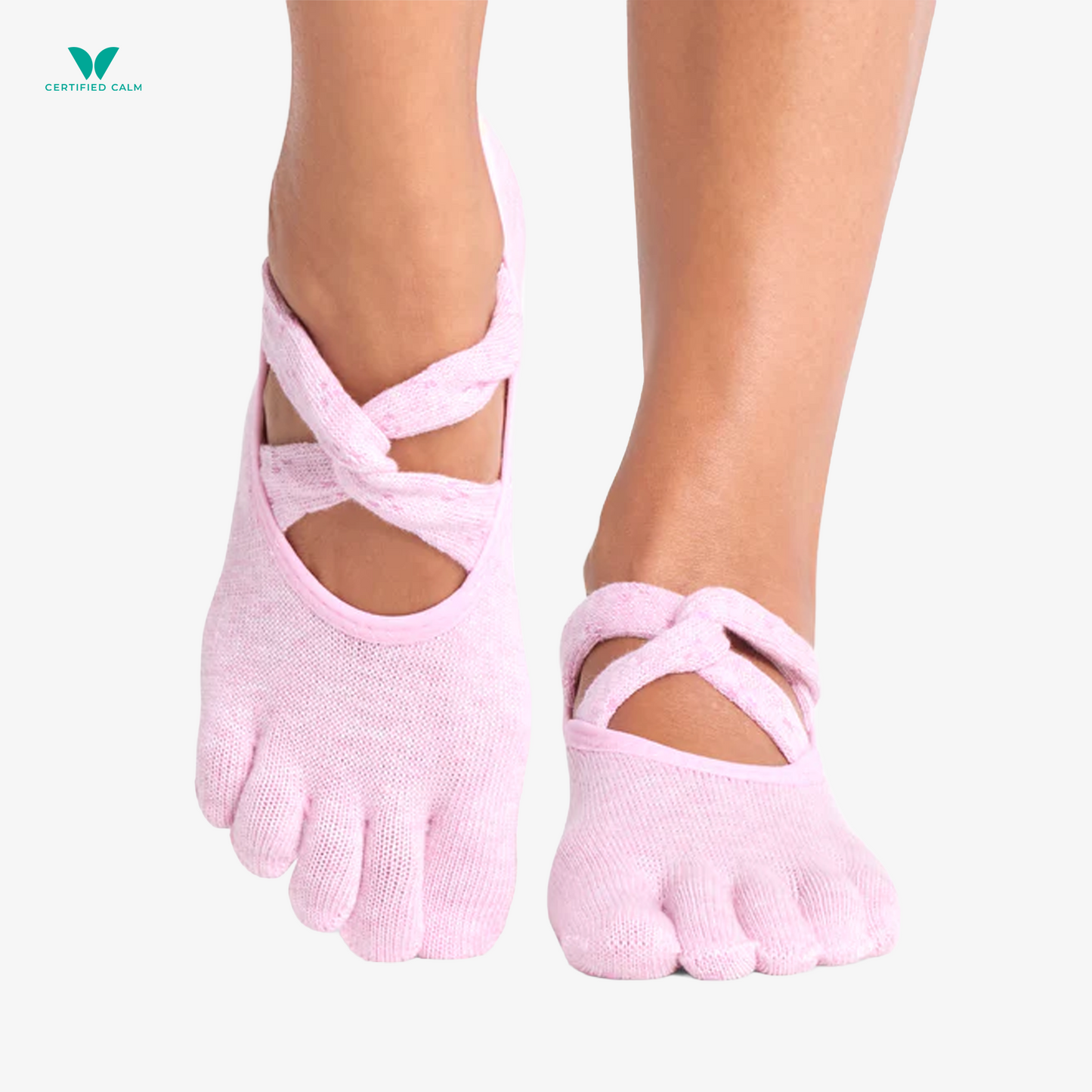 ToeSox Grip Socks Full Toe Ivy