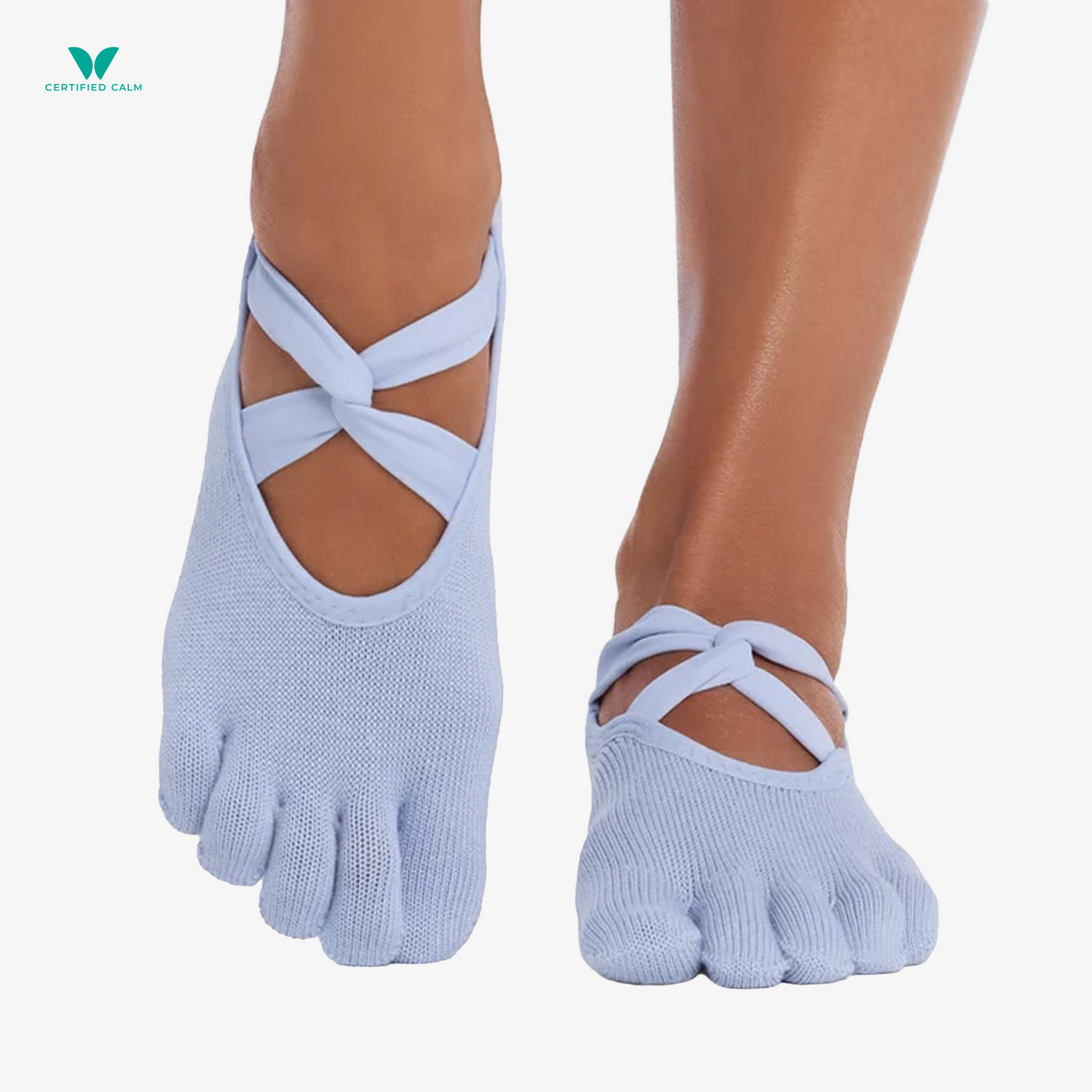 ToeSox Grip Socks Full Toe Ivy
