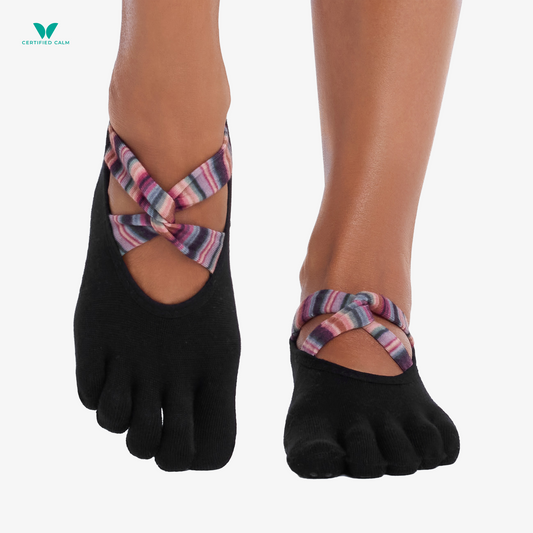 ToeSox Grip Socks Full Toe Ivy