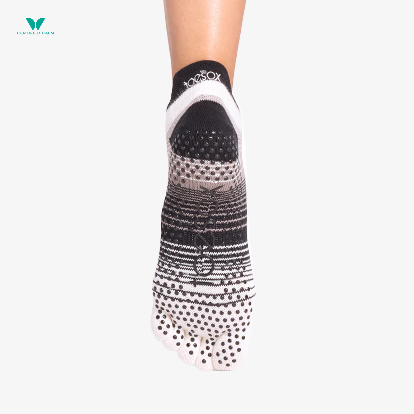 ToeSox Grip Socks Full Toe Low Rise