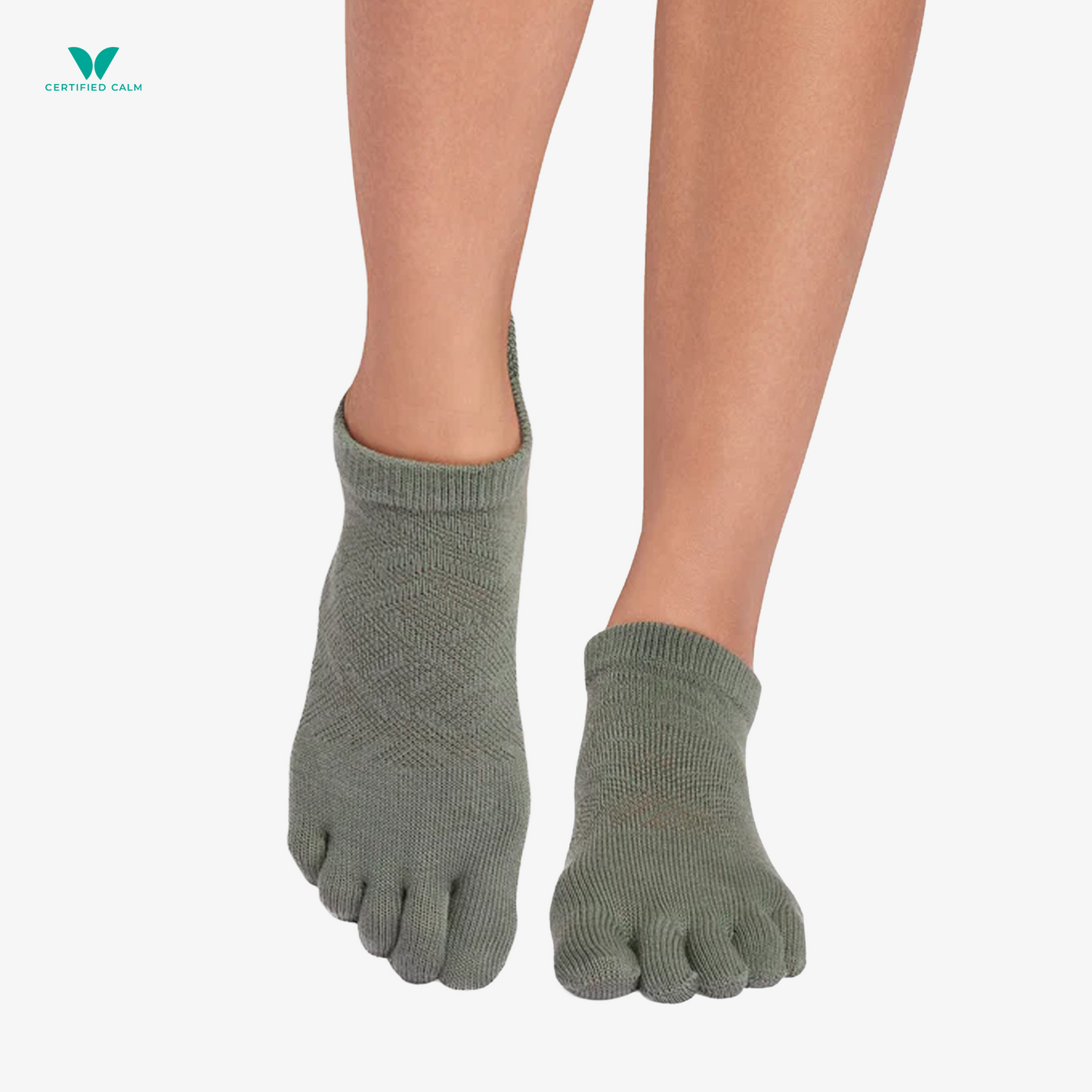 ToeSox Grip Socks Full Toe Low Rise