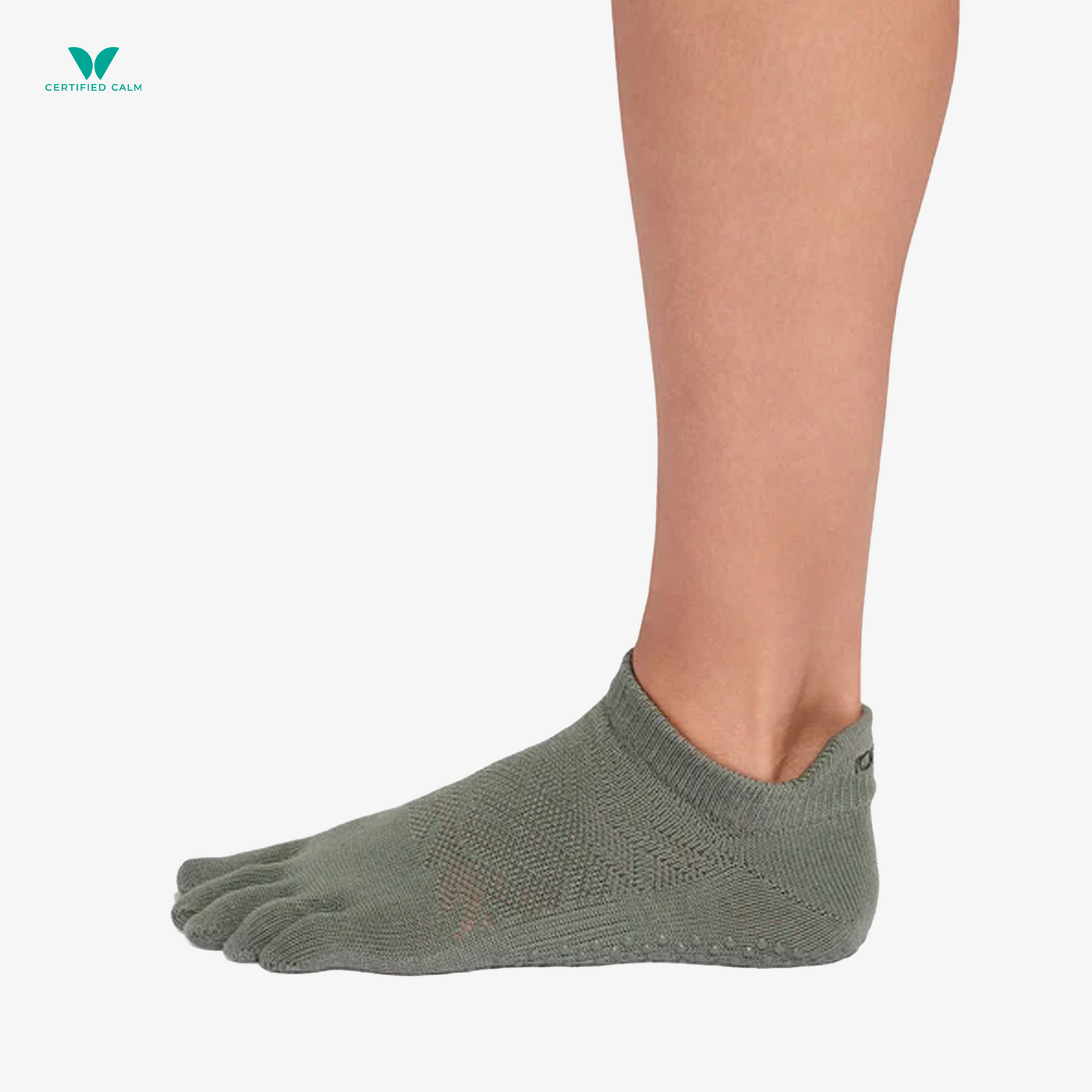 ToeSox Grip Socks Full Toe Low Rise
