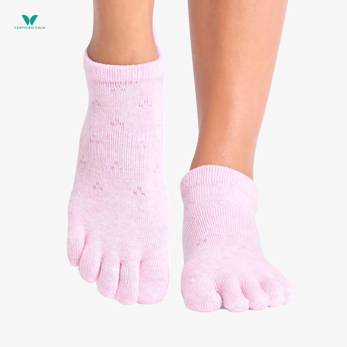 ToeSox Grip Socks Full Toe Low Rise