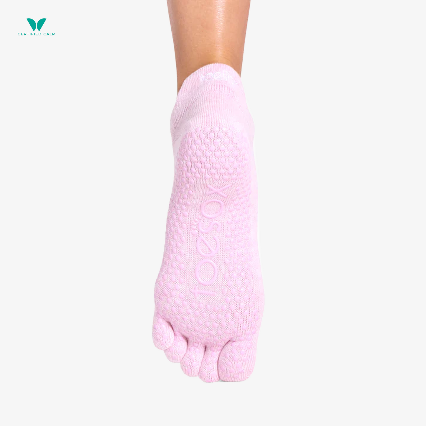 ToeSox Grip Socks Full Toe Low Rise