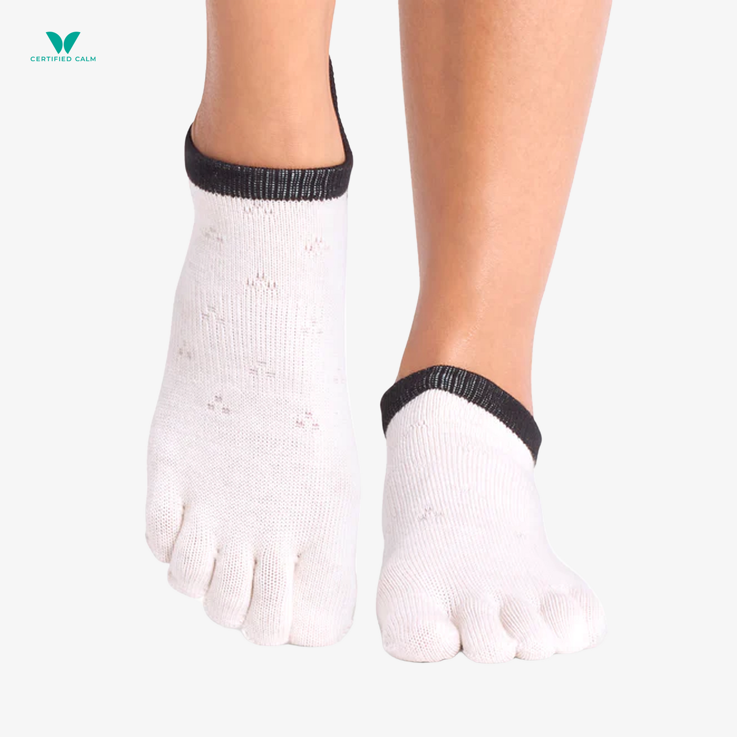 ToeSox Grip Socks Full Toe Low Rise