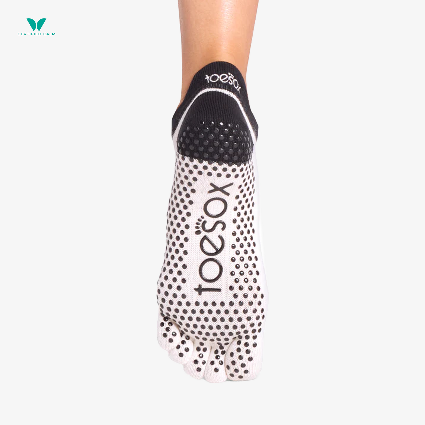 ToeSox Grip Socks Full Toe Low Rise