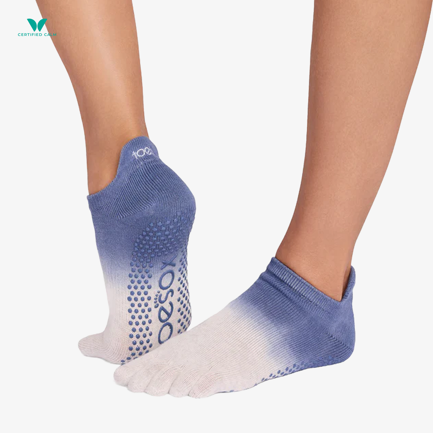 ToeSox Grip Socks Full Toe Low Rise
