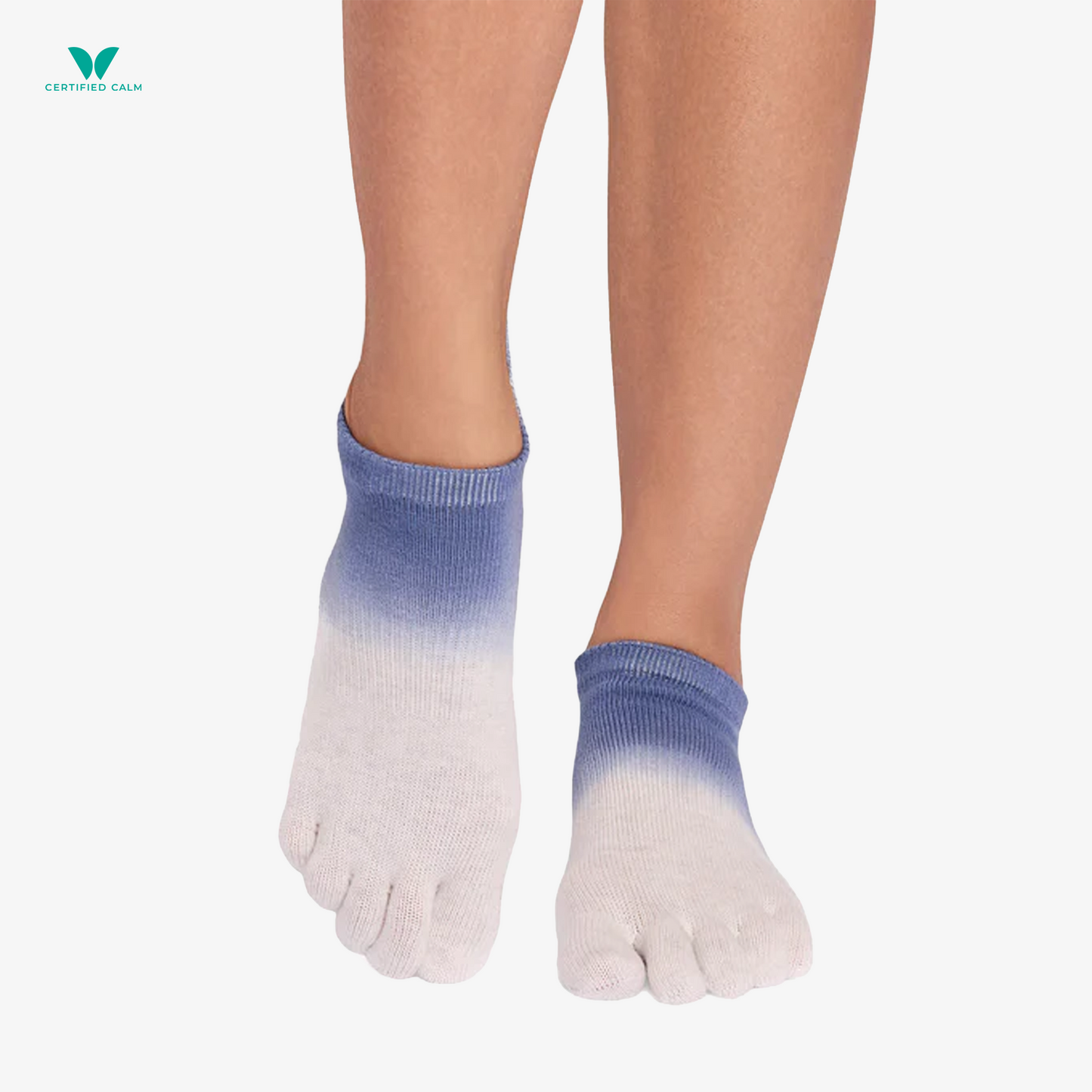 ToeSox Grip Socks Full Toe Low Rise