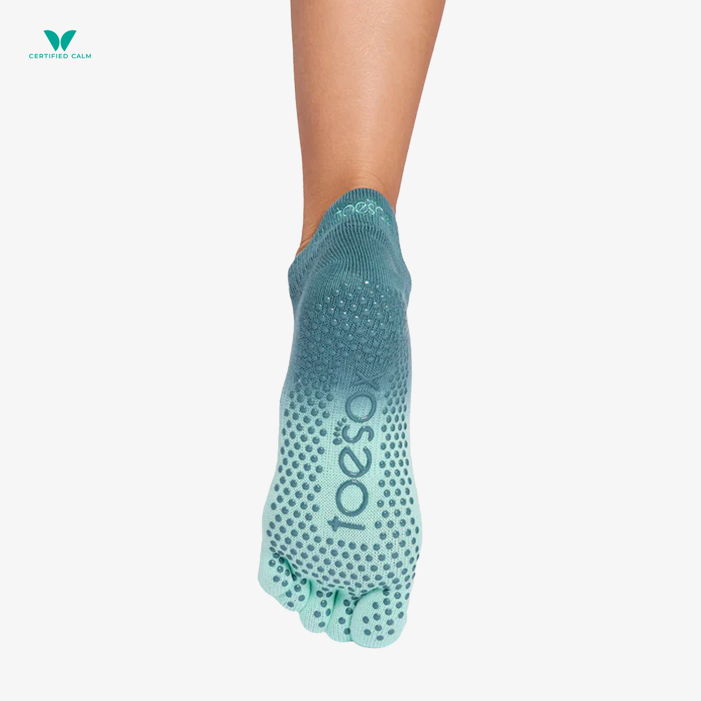 ToeSox Grip Socks Full Toe Low Rise