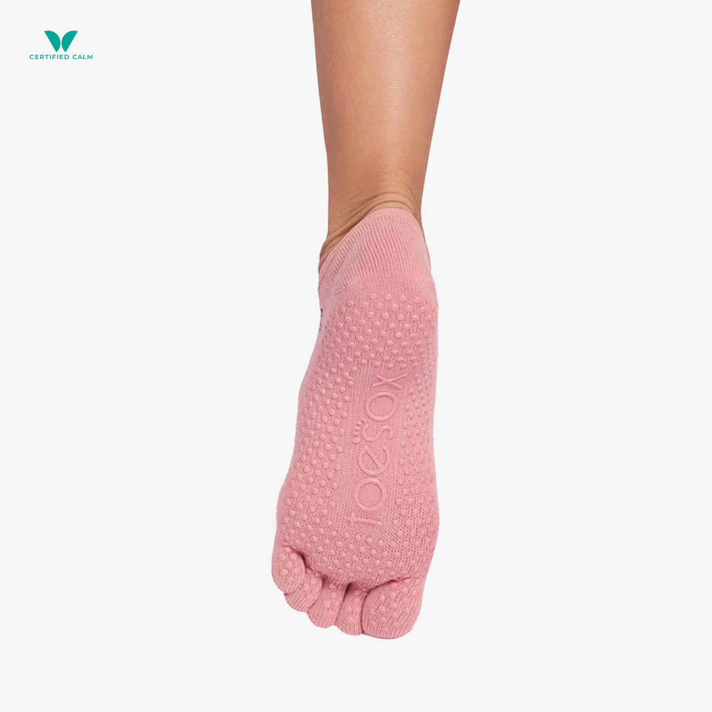ToeSox Grip Socks Full Toe Luna