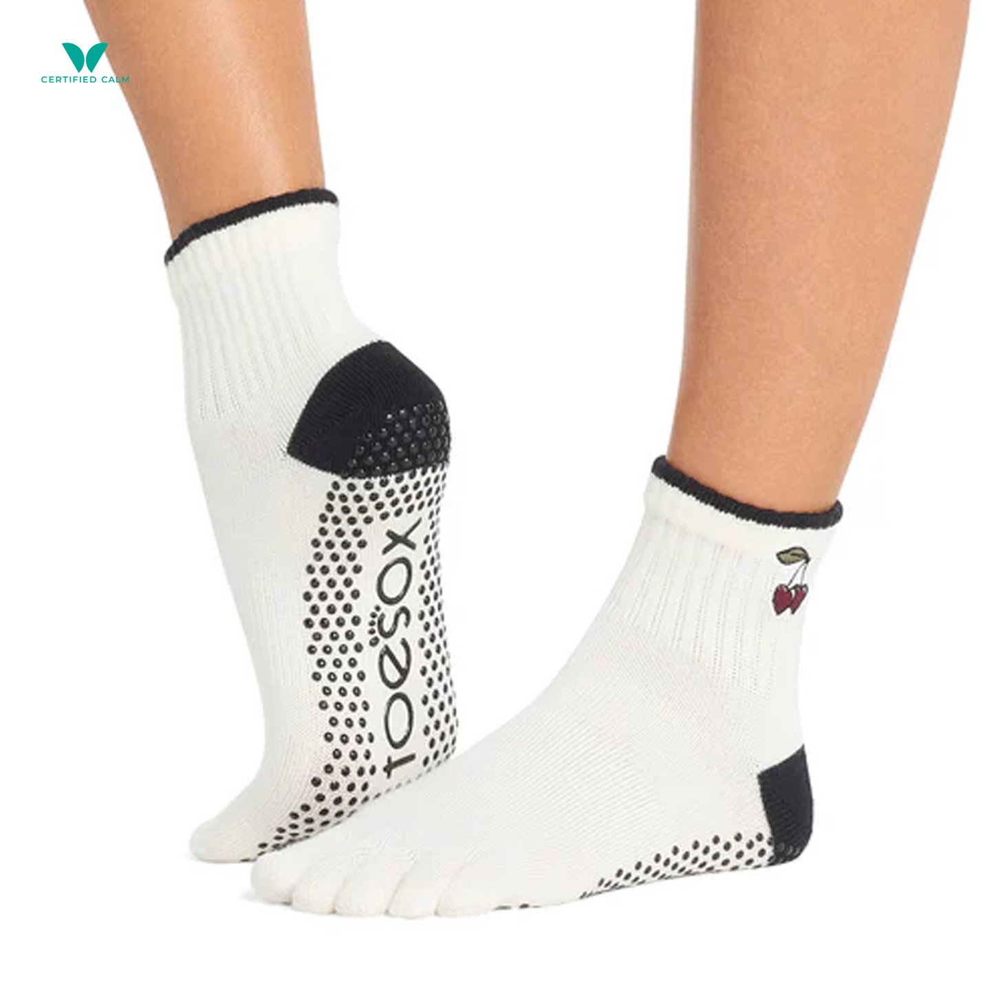 ToeSox Grip Socks Full Toe Melody