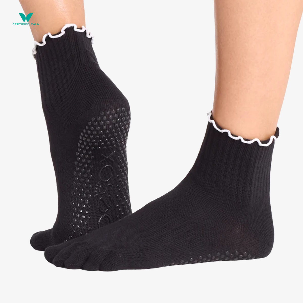 ToeSox Grip Socks Full Toe Melody