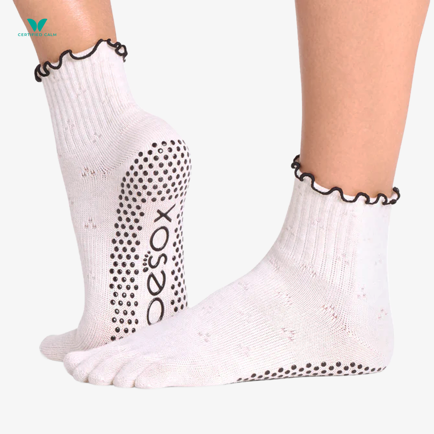 ToeSox Grip Socks Full Toe Melody