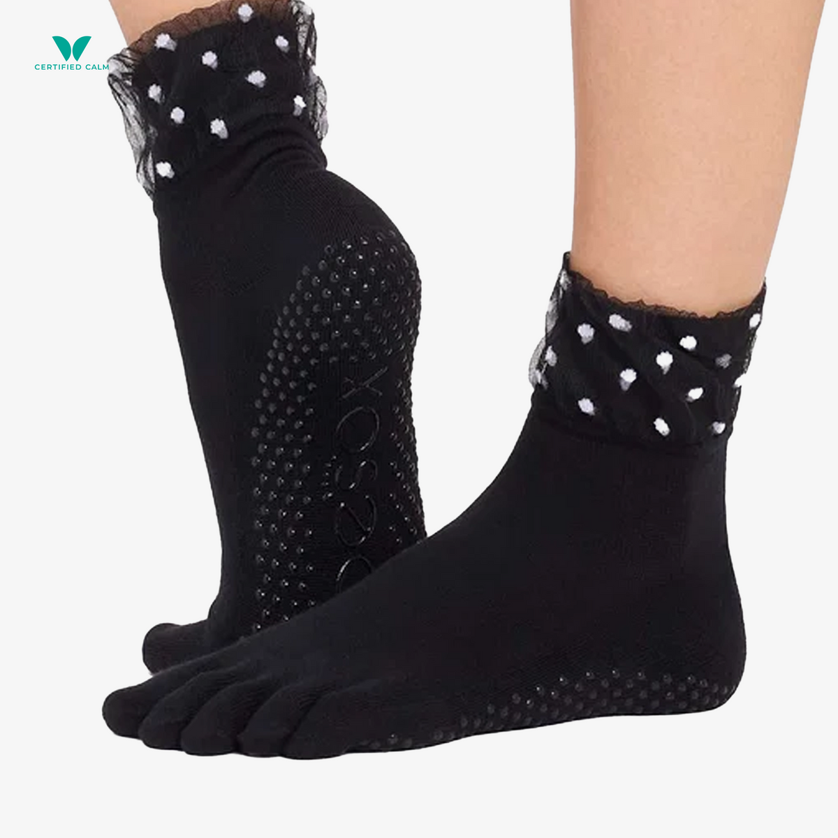 ToeSox Grip Socks Full Toe Melody