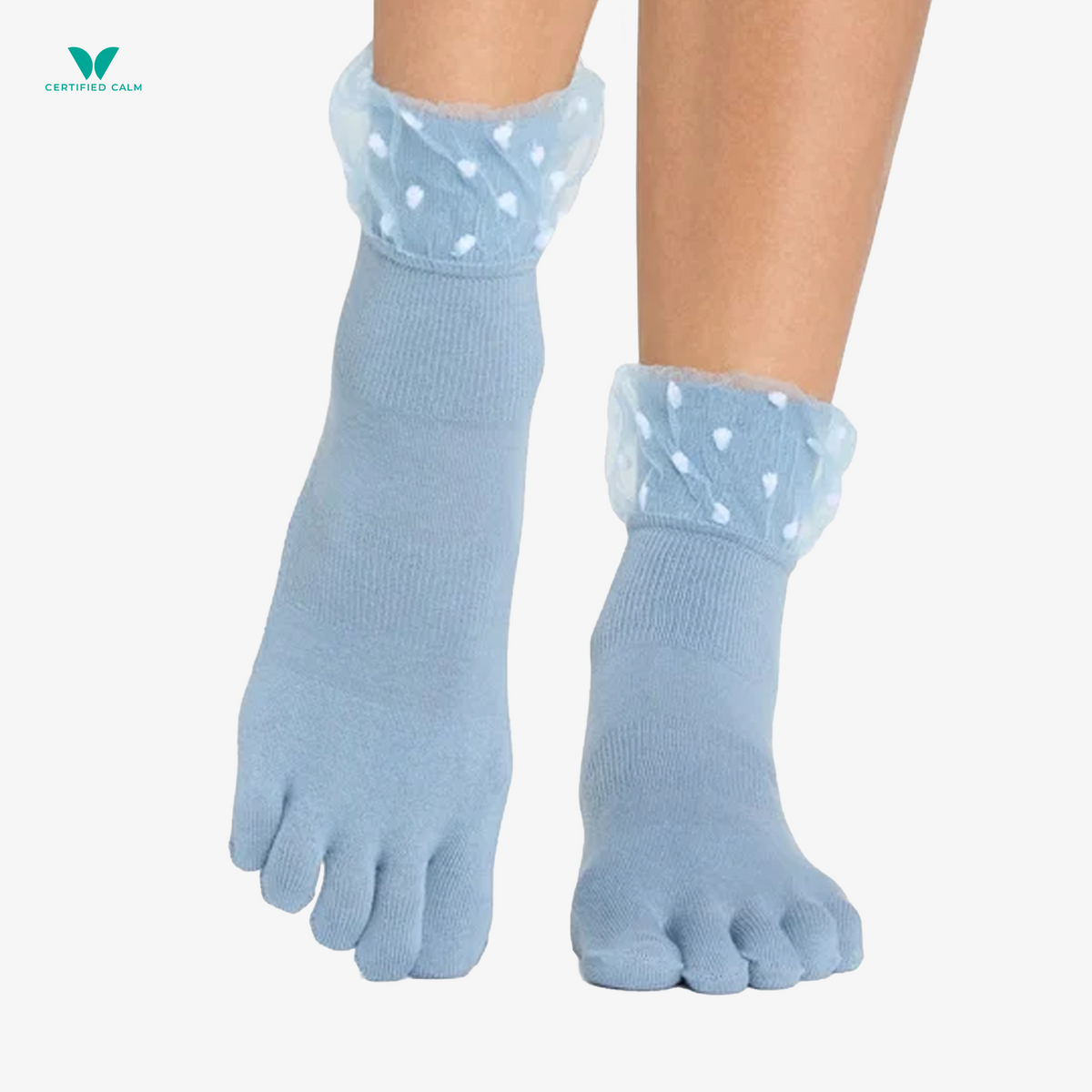 ToeSox Grip Socks Full Toe Melody