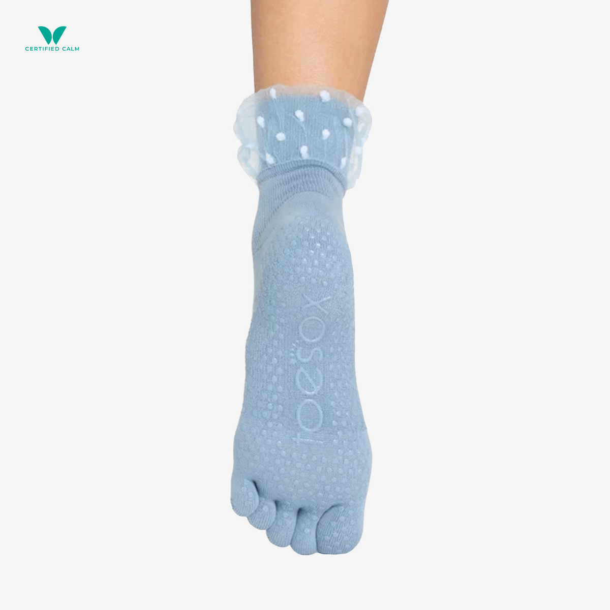 ToeSox Grip Socks Full Toe Melody