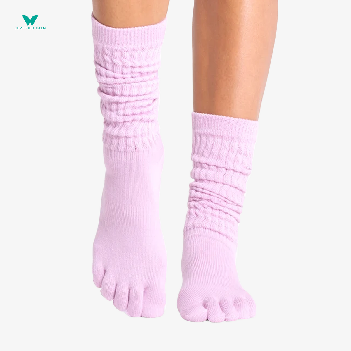 ToeSox Grip Socks Full Toe Slouch