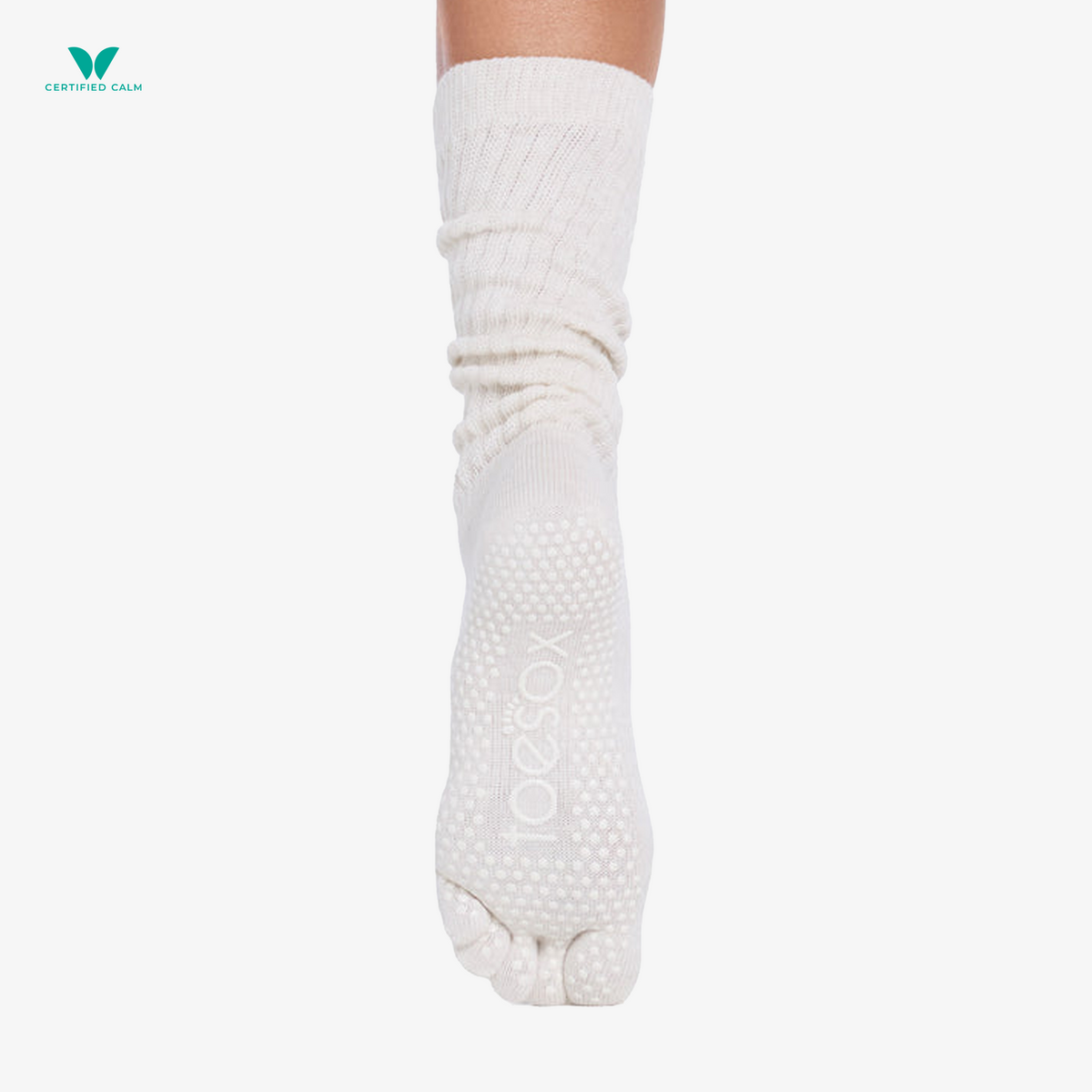 ToeSox Grip Socks Full Toe Slouch