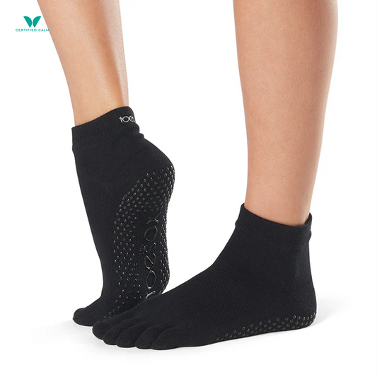 ToeSox Grip Socks Full Toe Ankle