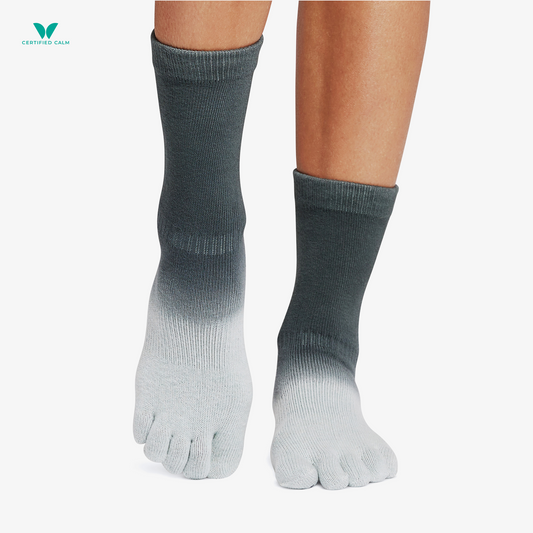 ToeSox Grip Socks Full Toe Crew