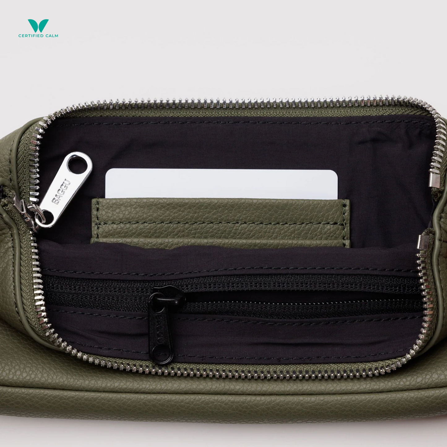 Baggu Recycled Leather Pochette Bag