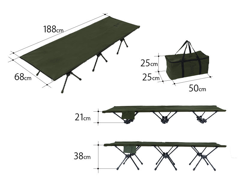 DoD Takibi cot Sleeping Camping Bed - Khaki