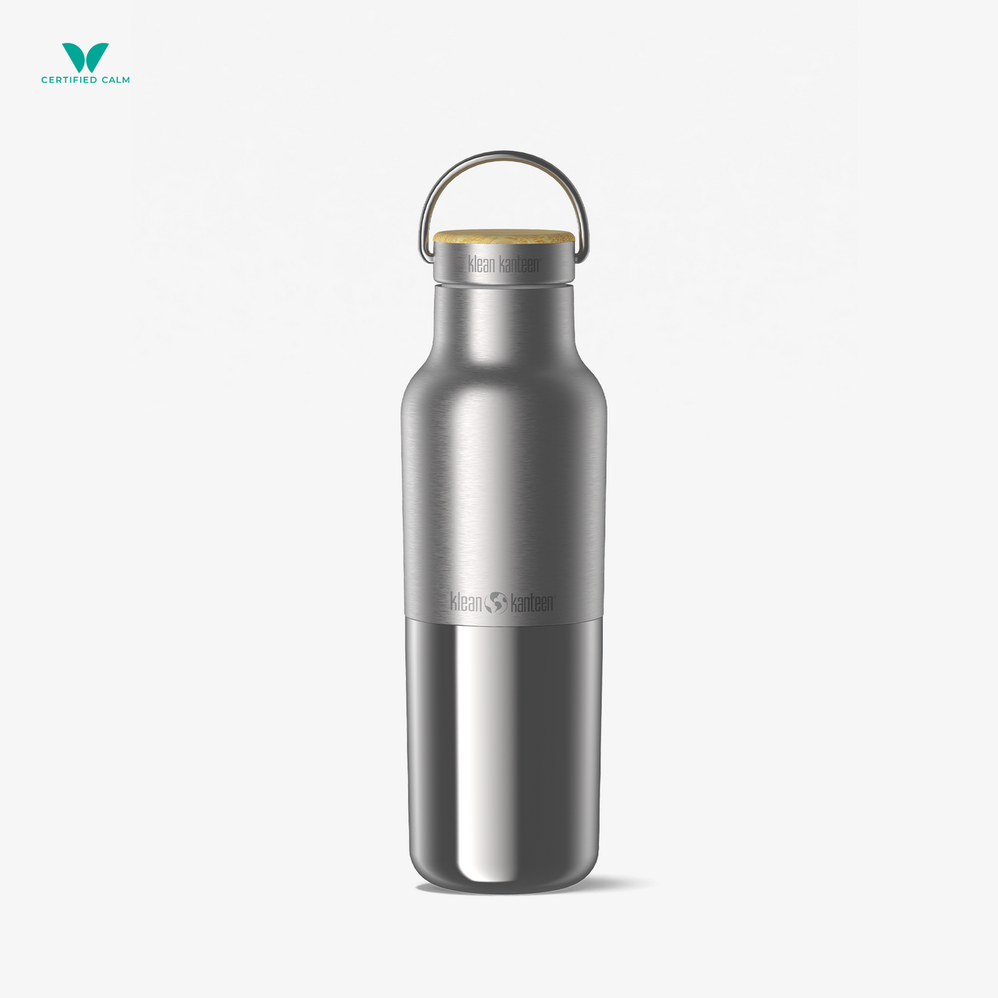 Klean Kanteen 16oz Rise Reflect with Bamboo Cap