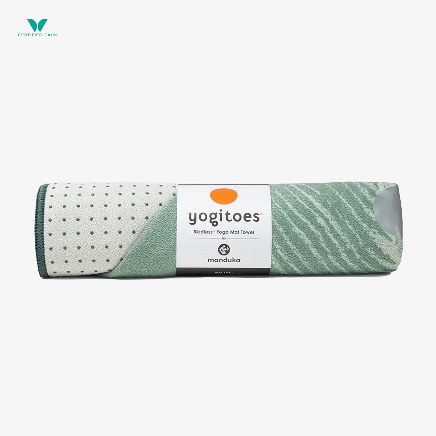 Manduka Yogitoes® Skidless Yoga Mat Long Towel 79'' - Silver Plume